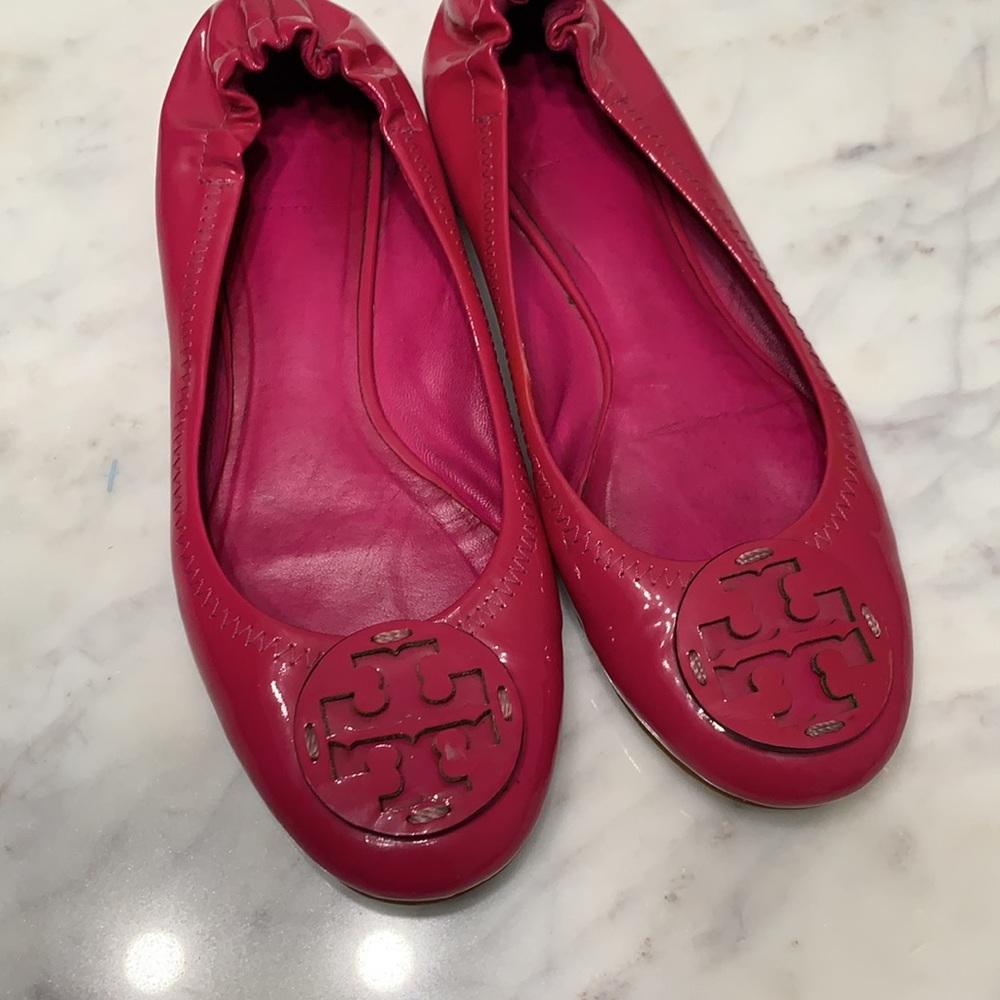 Tory Burch Raspberry Red Loafers - Picture 2 of 13